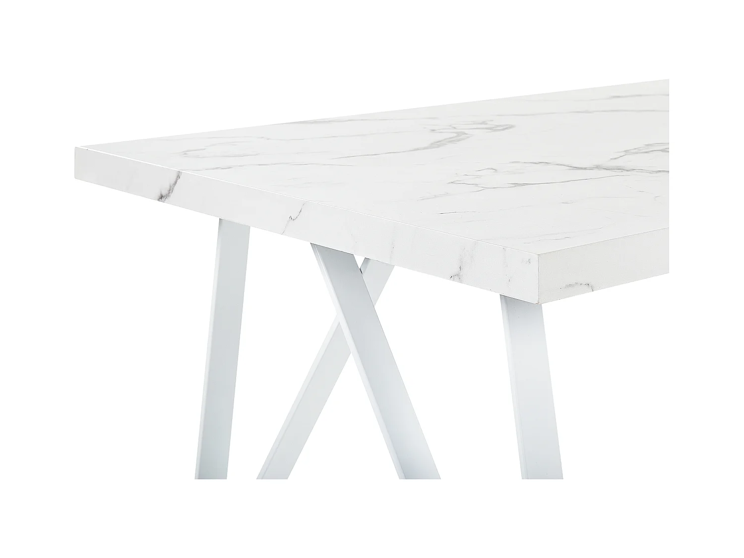 Stół do jadalni GRIEGER Biały 160 cm 90 cm