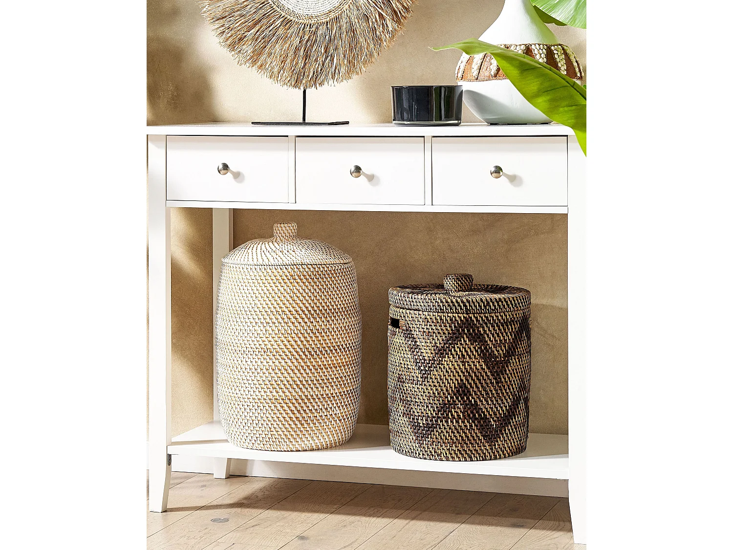 Kosz BOHOROK Rattan Naturalny