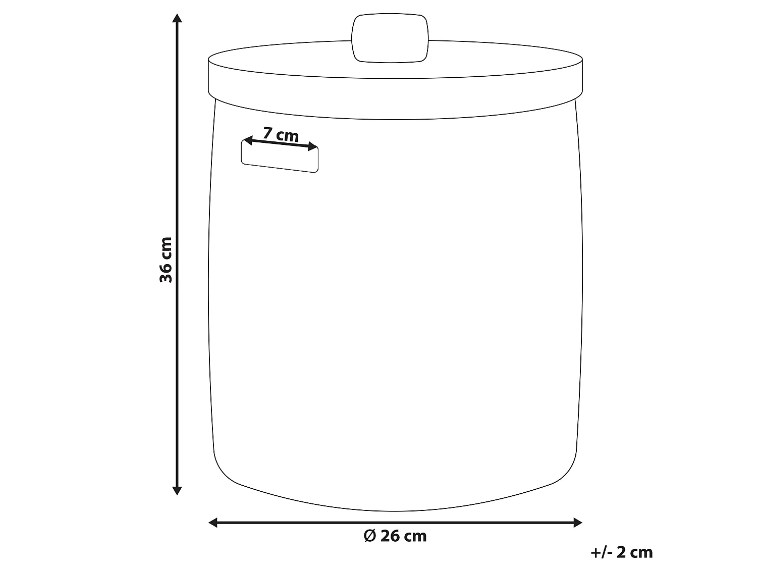 Kosz BOHOROK Rattan Naturalny