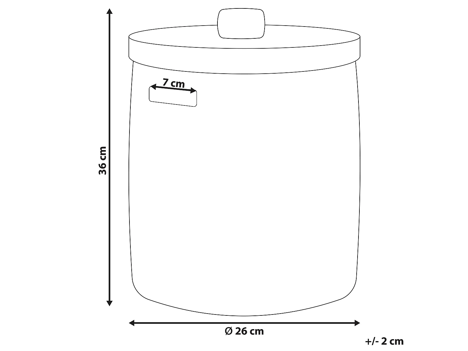 Kosz BOHOROK Rattan Naturalny