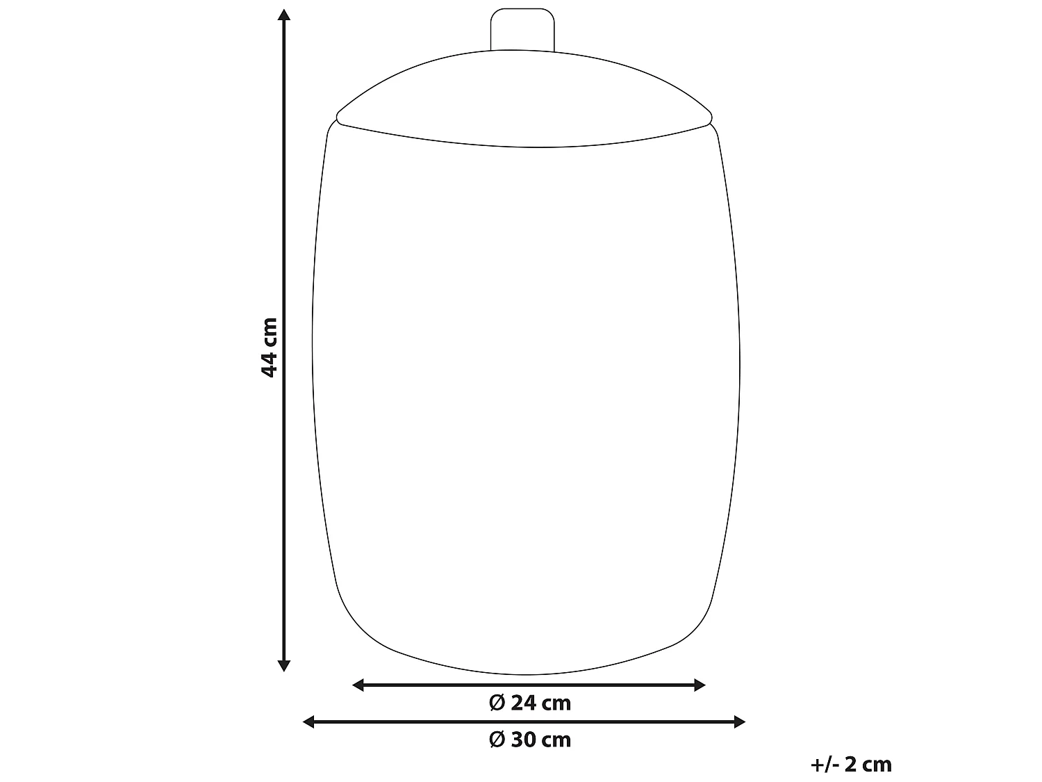 Aufbewahrungskorb GADIS Rattan Naturfarben