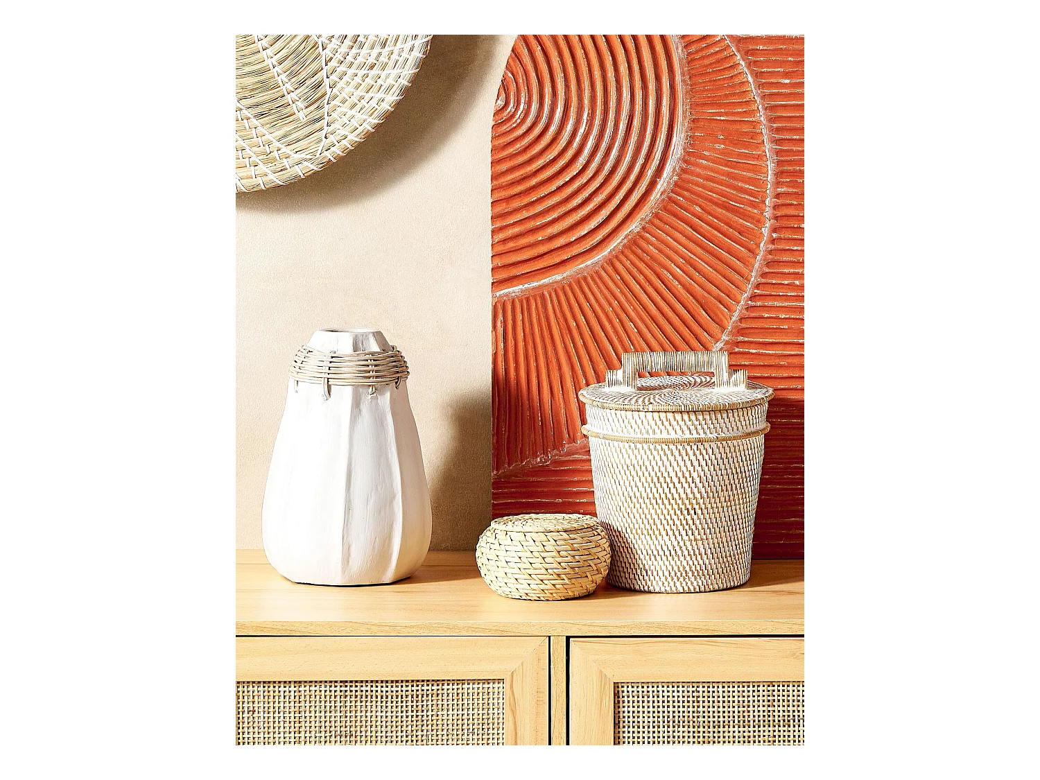 Panier BARUMUN Rotin Naturel