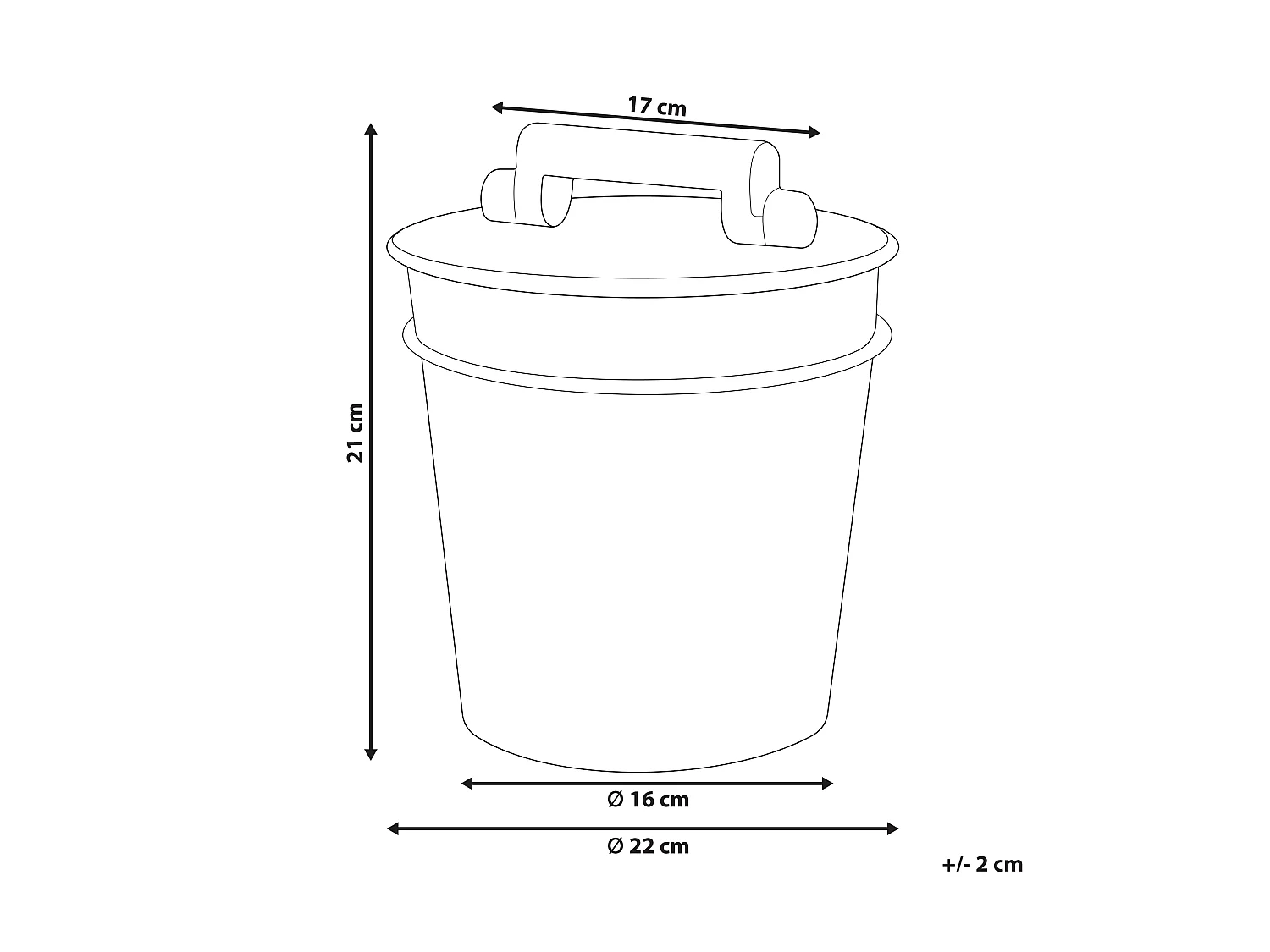 Kleiner Korb aus Rattan mit Deckel und Griff 21 cm Aufbewahrung Weiß Barumun