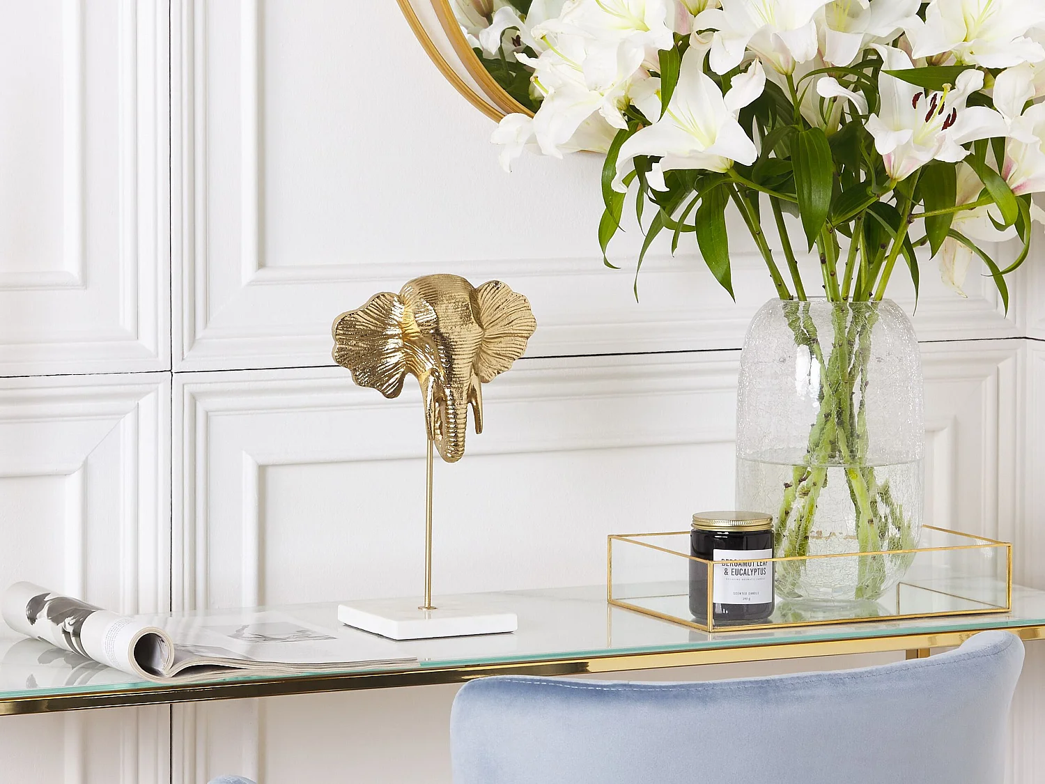 Accessoire Décoratif Éléphant KASO Métal Doré