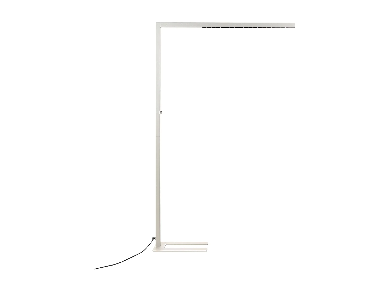 LED-Stehlampe Metall silber 194 cm mit Regler dimmbar modern Sagitta