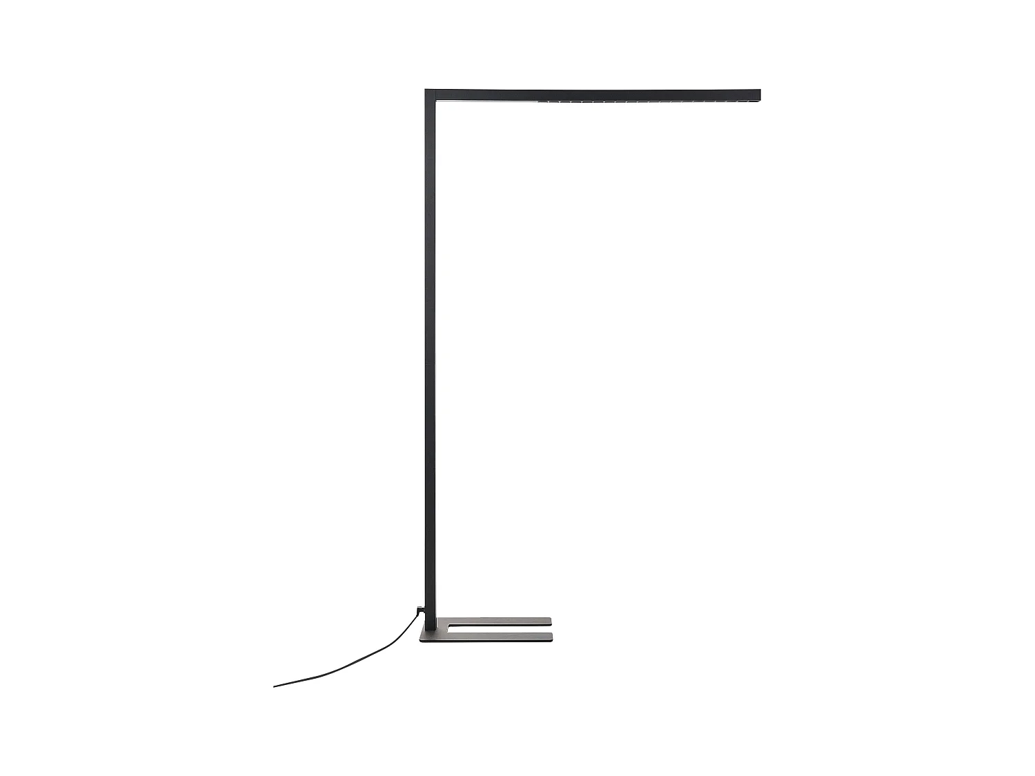 LED-Stehlampe Metall schwarz 194 cm Touch-Funktion dimmbar Bogenlampe Mensa