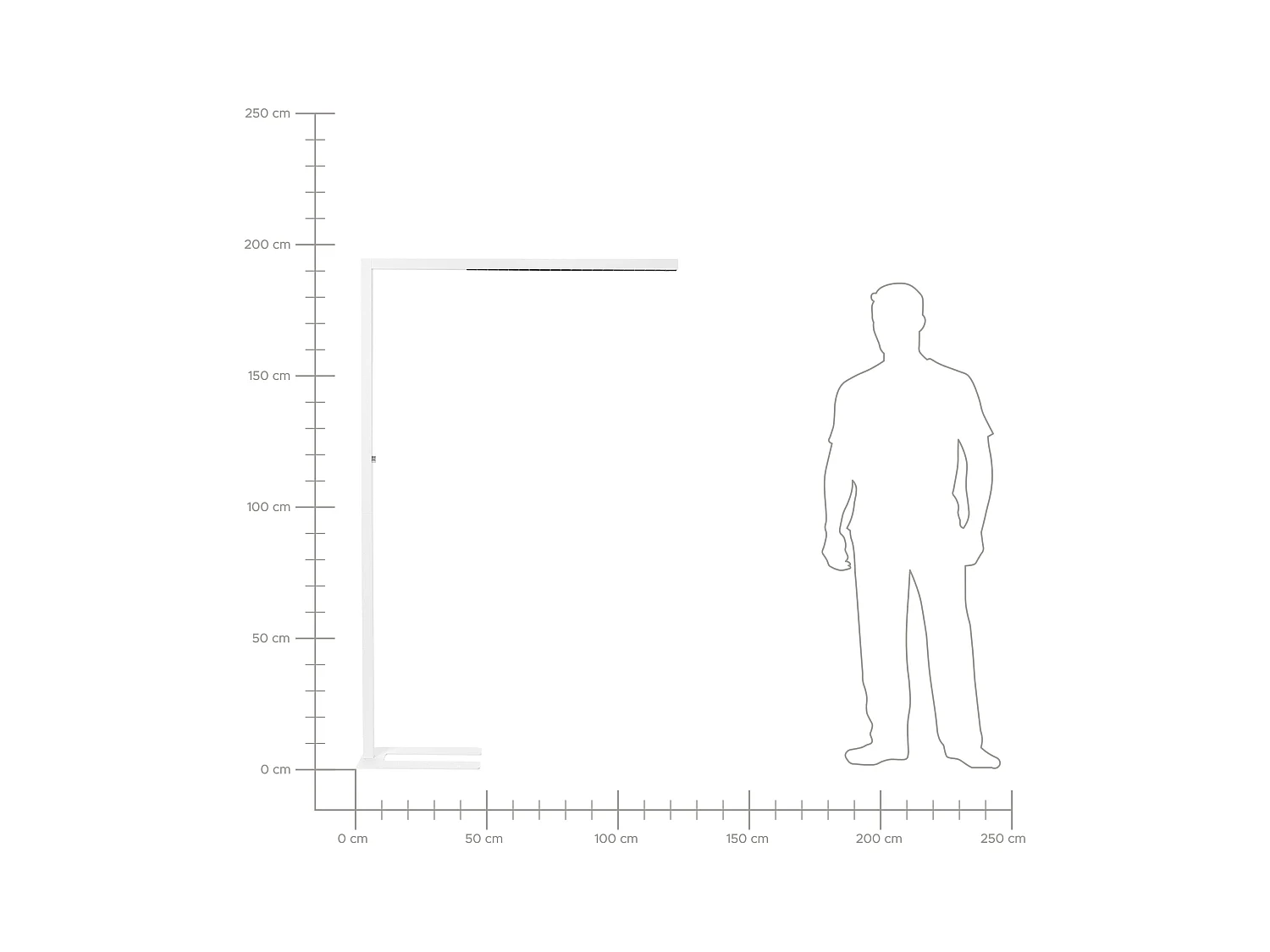 Lampadaire LED SAGITTA Avec variateur Métal Blanc