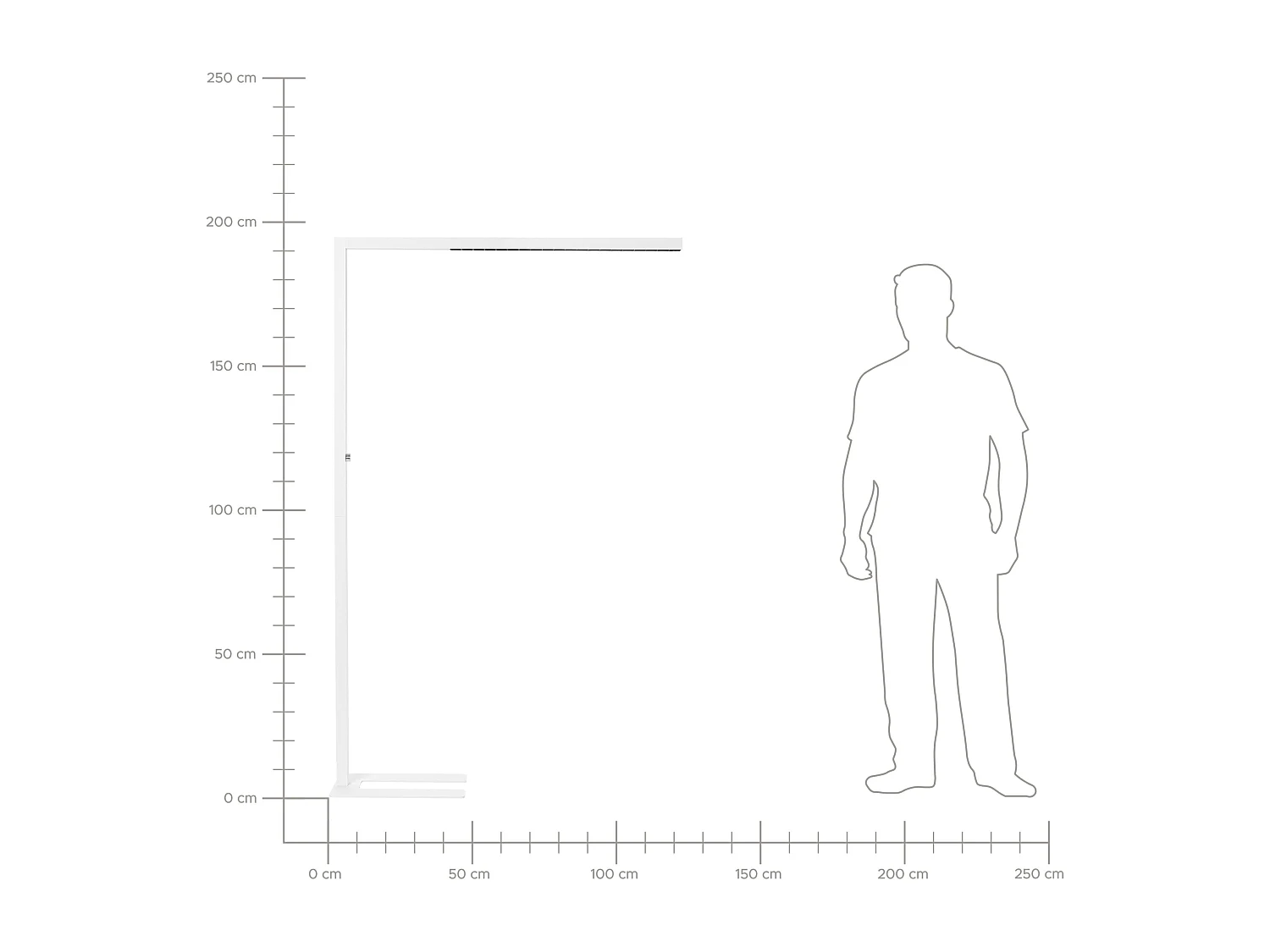 LED staande lamp SAGITTA Met dimmer Metaal Wit