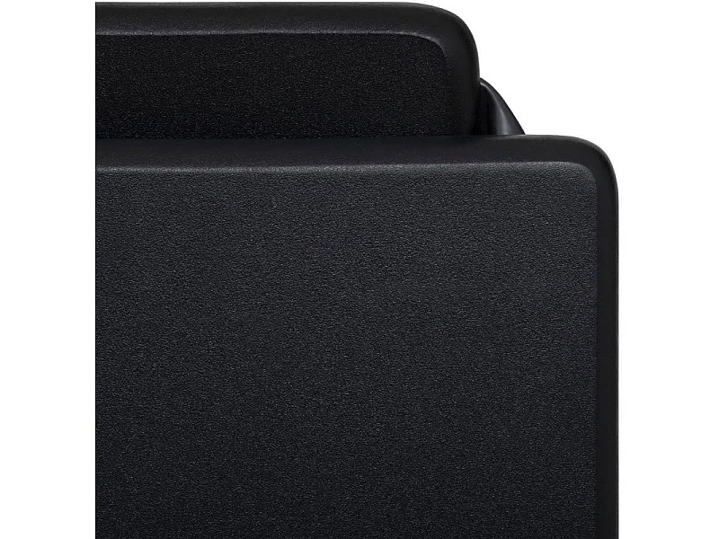 Tabouret de bar noir bois et métal avec dossier. Pratique, ce tabouret de bar est pliable.