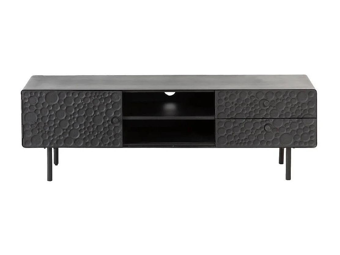 Meuble TV en bois de manguier et métal Liv