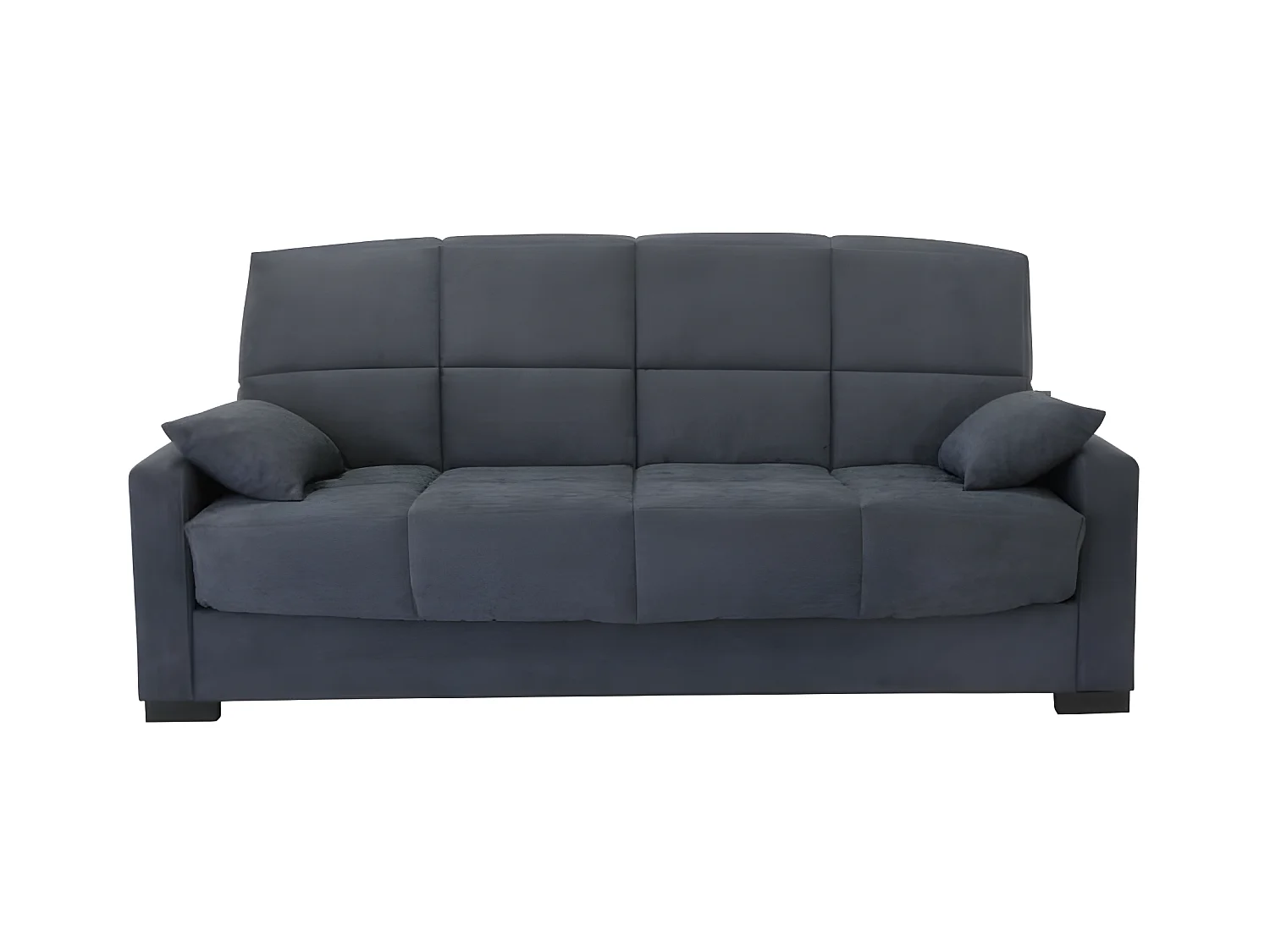 Schlafsofa Clic Clac 3-Sitzer Anthrazitgrau im zeitgenössischen Stil