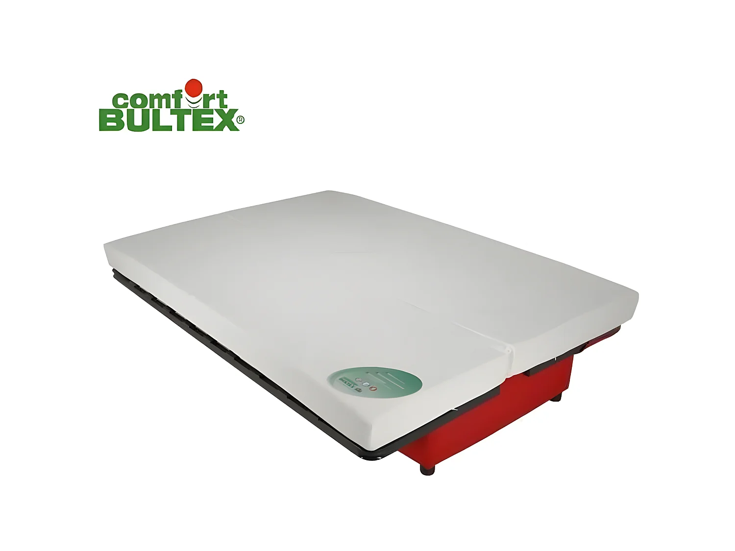 Sofá cama clic-clac de 3 plazas rojo - Confort BULTEX - Fabricación francesa