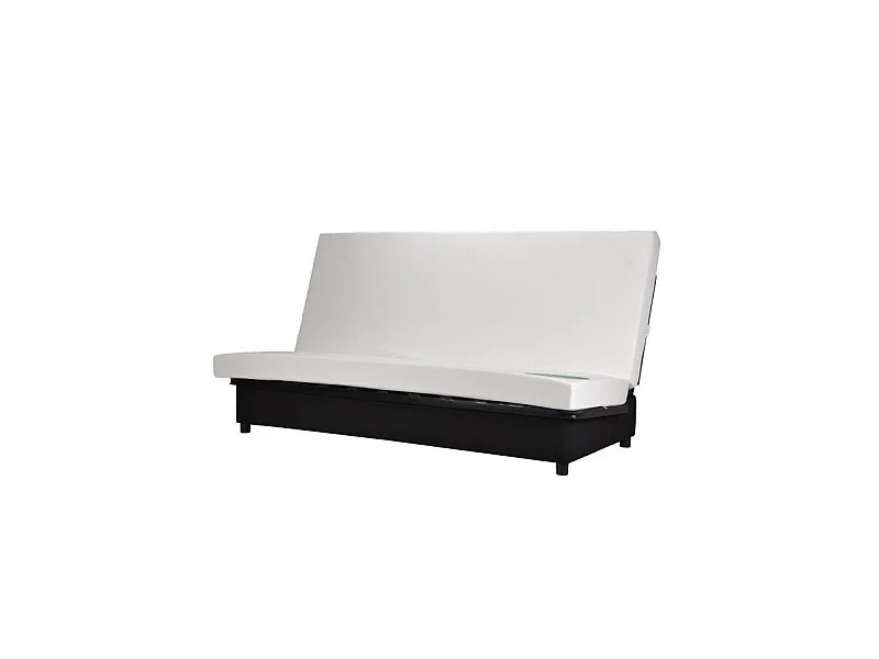 Sofá Cama Clic-Clac 3 Plazas Negro - Confort BULTEX - Estilo Contemporáneo - Fabricación Francesa