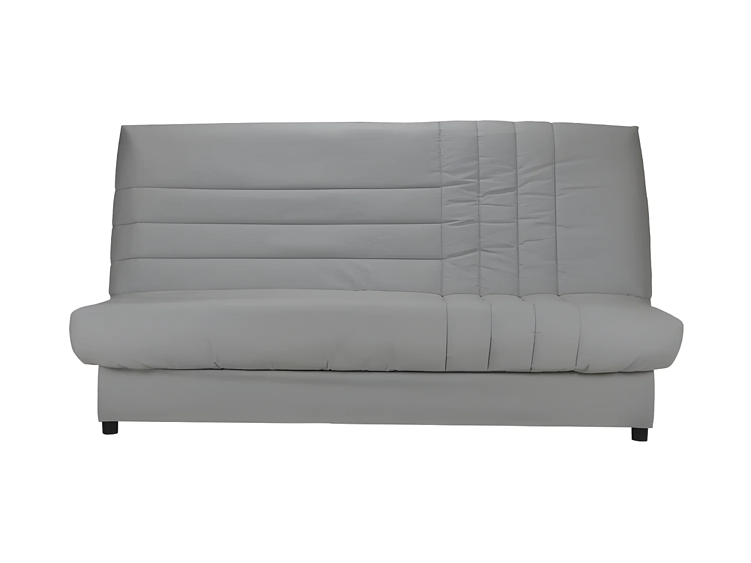 BEIJA Banquette clic-clac 3 places - Comfort BULTEX - L 192 x P 95 cm - Tissu gris