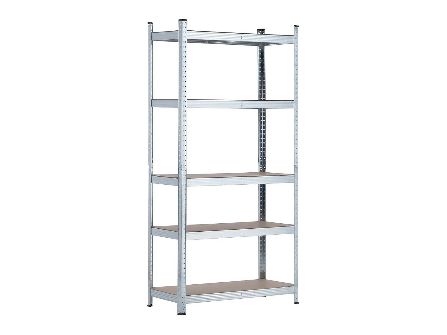 Rayonnage modulaire galvanisé avec 5 étagères réglables 180x90x40cm 875Kg 7house