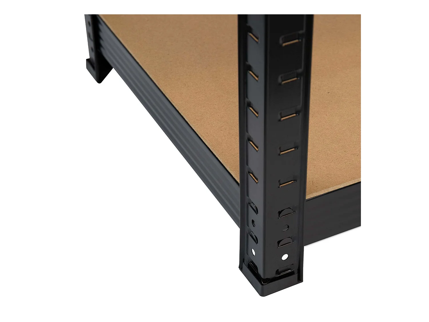 Estantería Modular Negra con 5 Baldas Ajustables 180x90x40cm 875Kg 7house