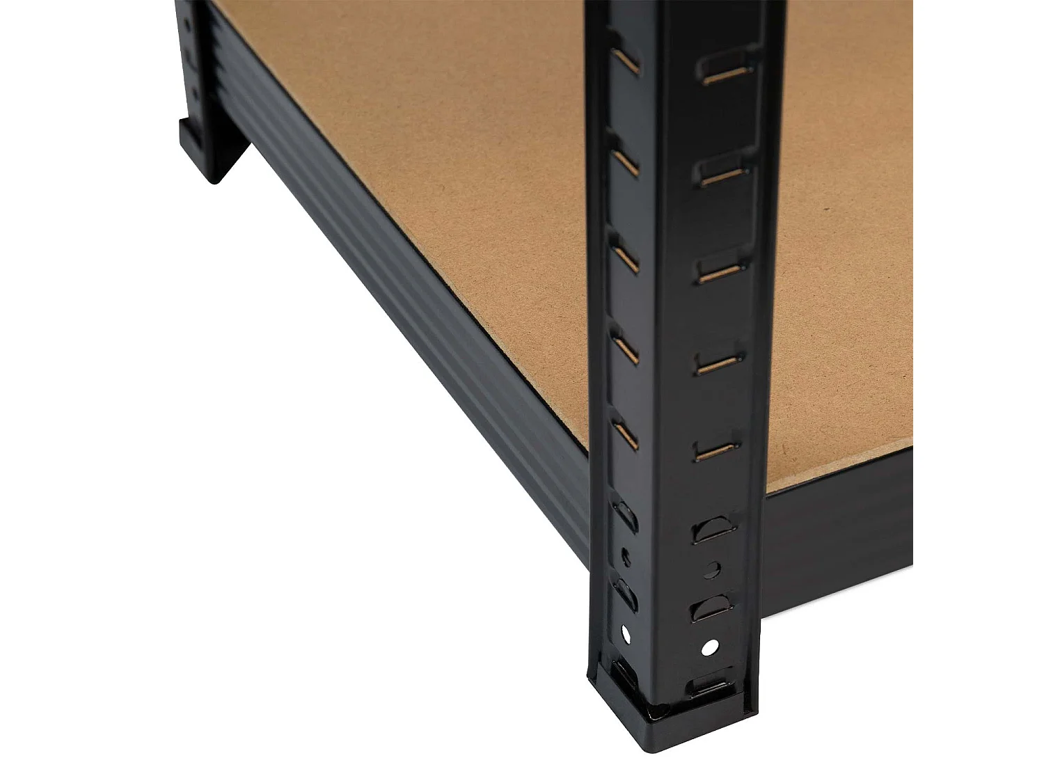 Scaffale modulare nero con 5 ripiani regolabili 180x90x40cm 875Kg 7house