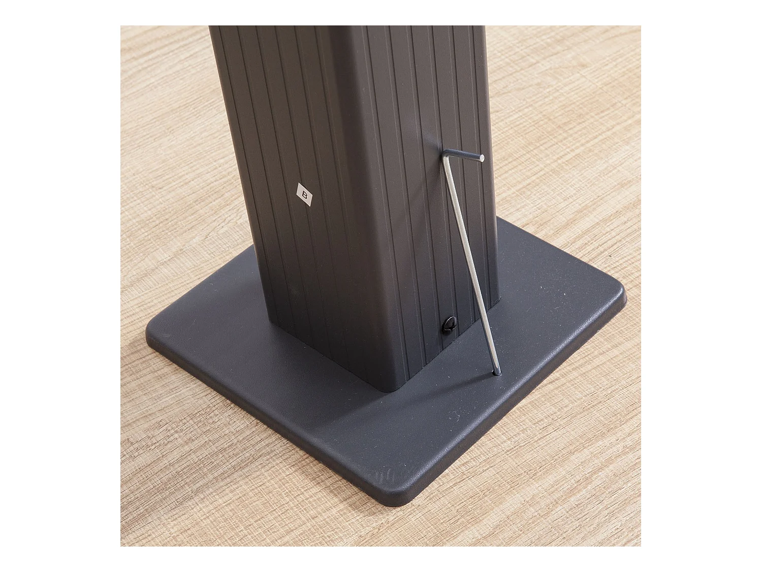 Tonnelle/Pergola aluminium 3x3m toile coulissante rétractable - Gris Ecru - HERO