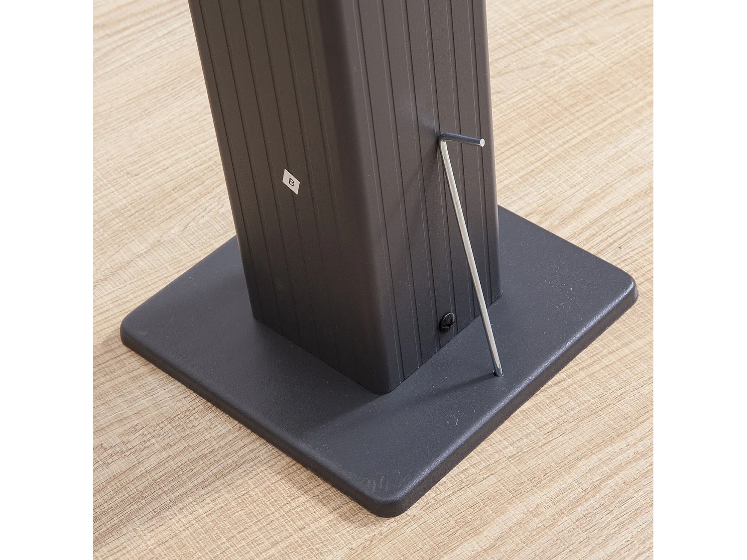 Tonnelle/Pergola aluminium 3x3m toile coulissante rétractable - Gris Taupe - HERO