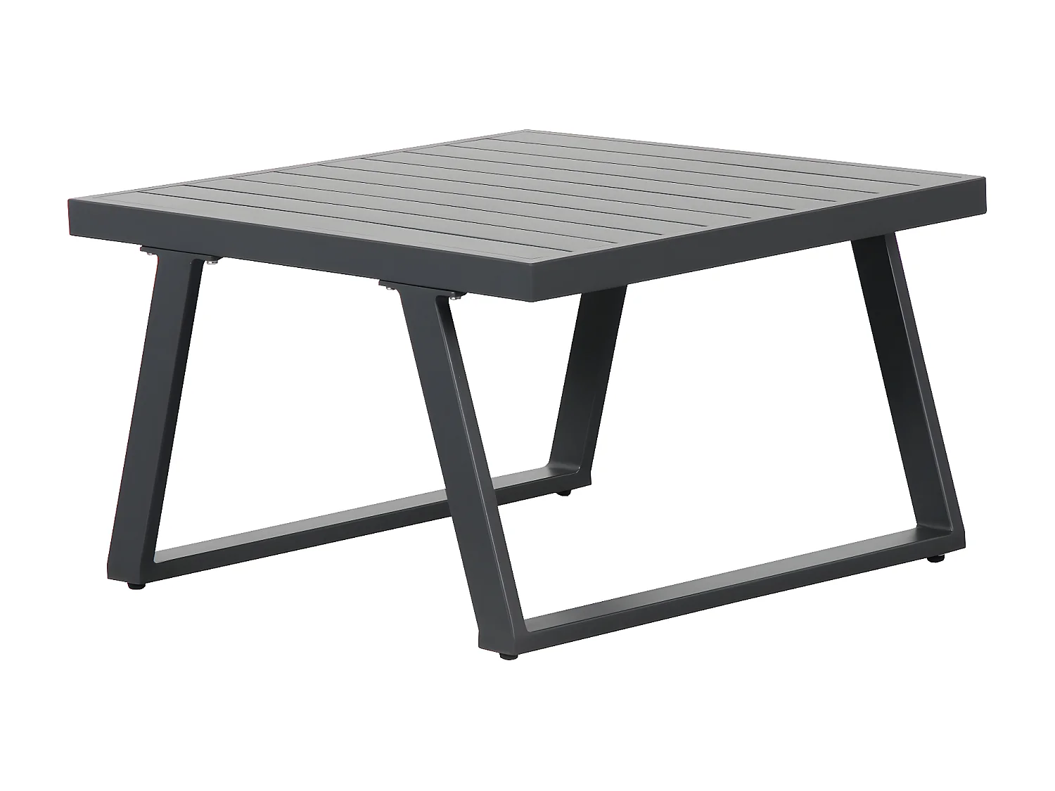 Salon de jardin fonctionnel modulable en aluminium design - Gris Anthracite - HELIOS