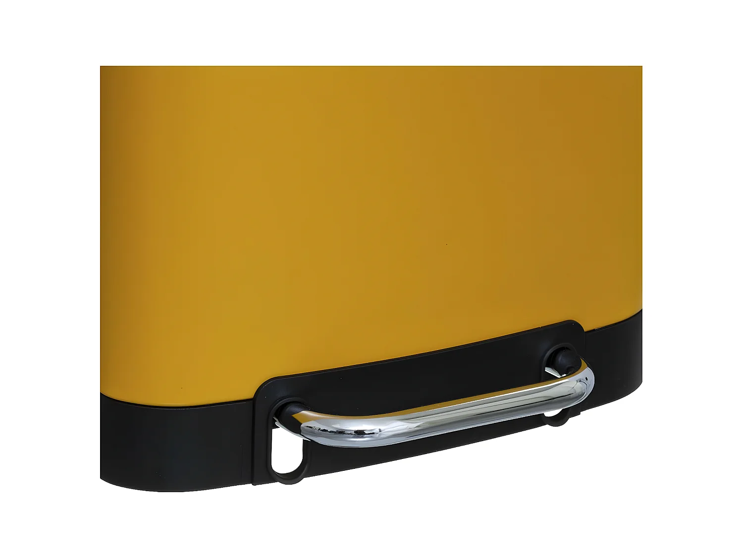 Poubelle 30 Litres en Métal Jaune ouverture à pédale