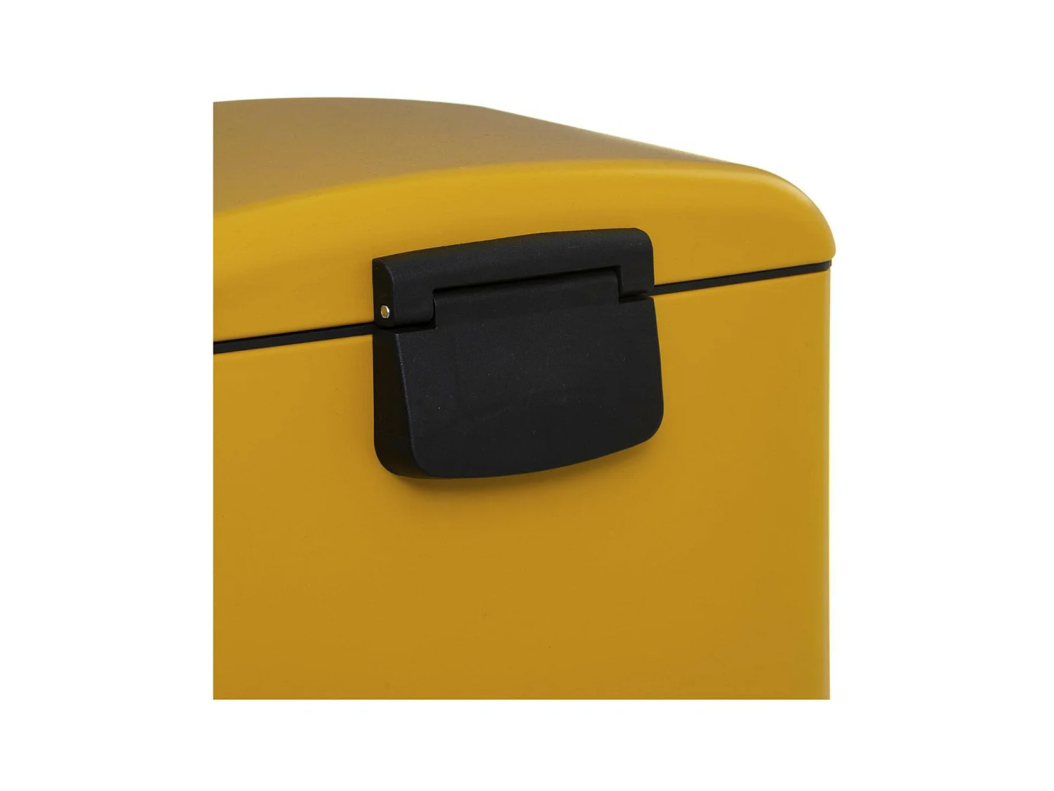 Poubelle 30 Litres en Métal Jaune ouverture à pédale