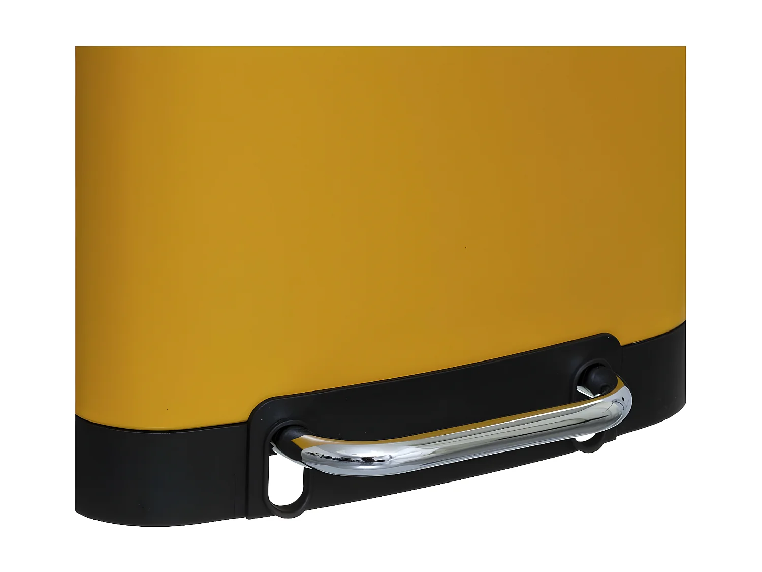 Poubelle 30 Litres en Métal Jaune ouverture à pédale