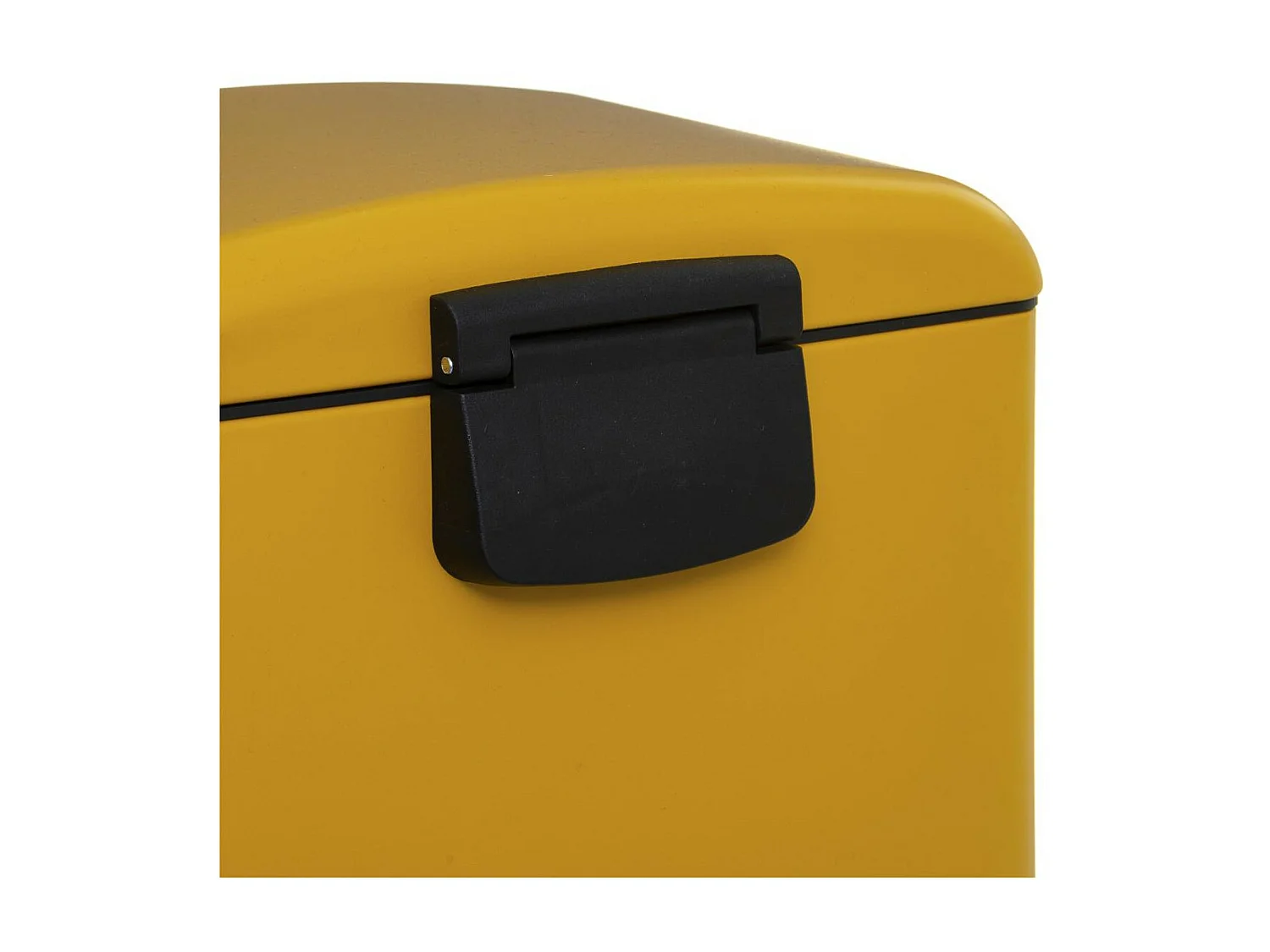 Poubelle 30 Litres en Métal Jaune ouverture à pédale