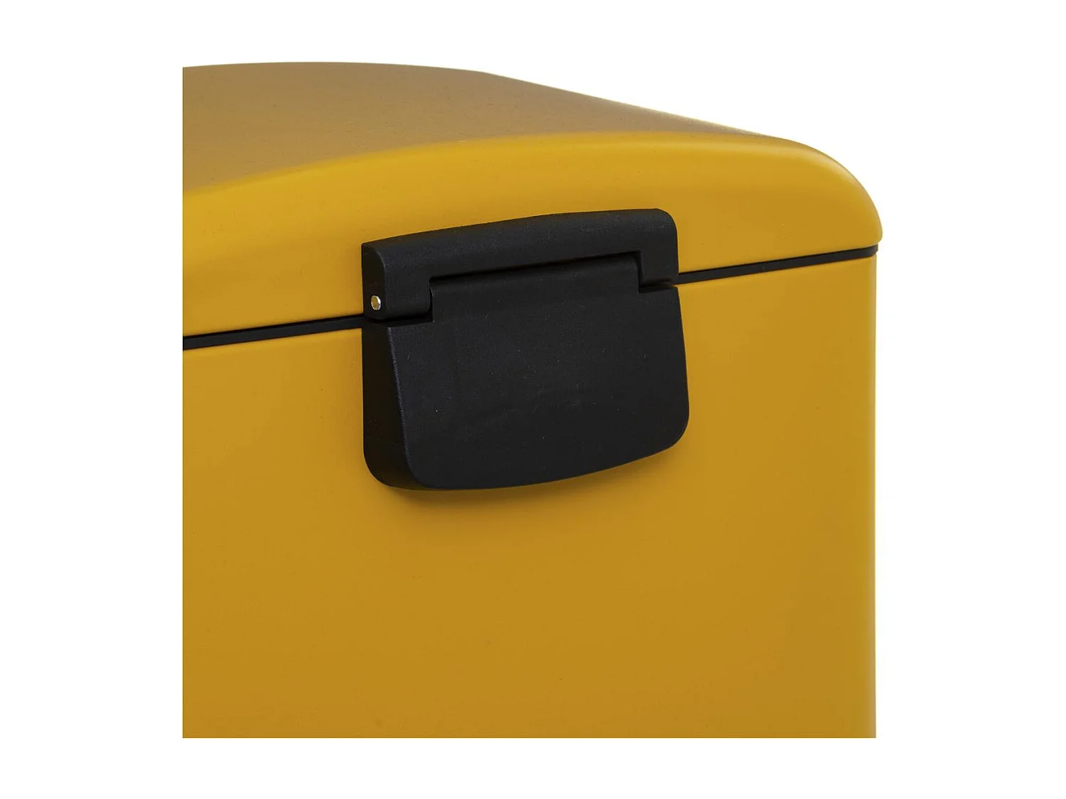 Poubelle 30 Litres en Métal Jaune ouverture à pédale