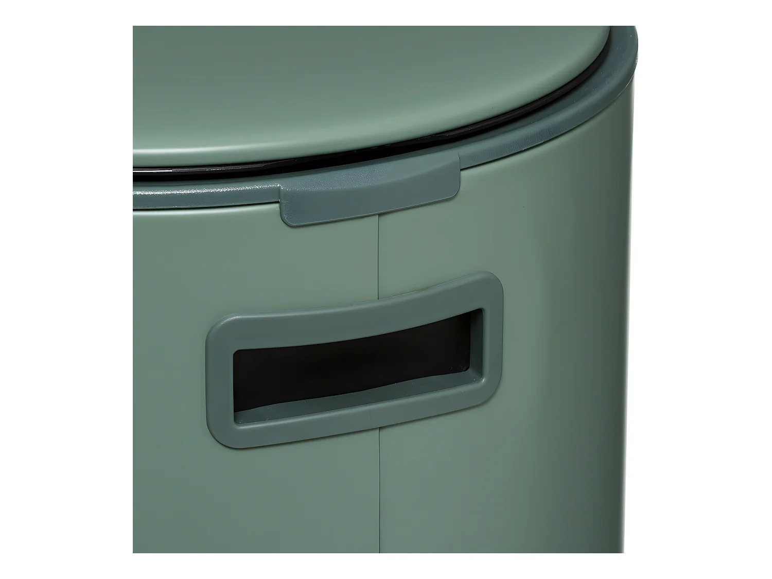 Poubelle ronde 30 Litres en Métal Vert