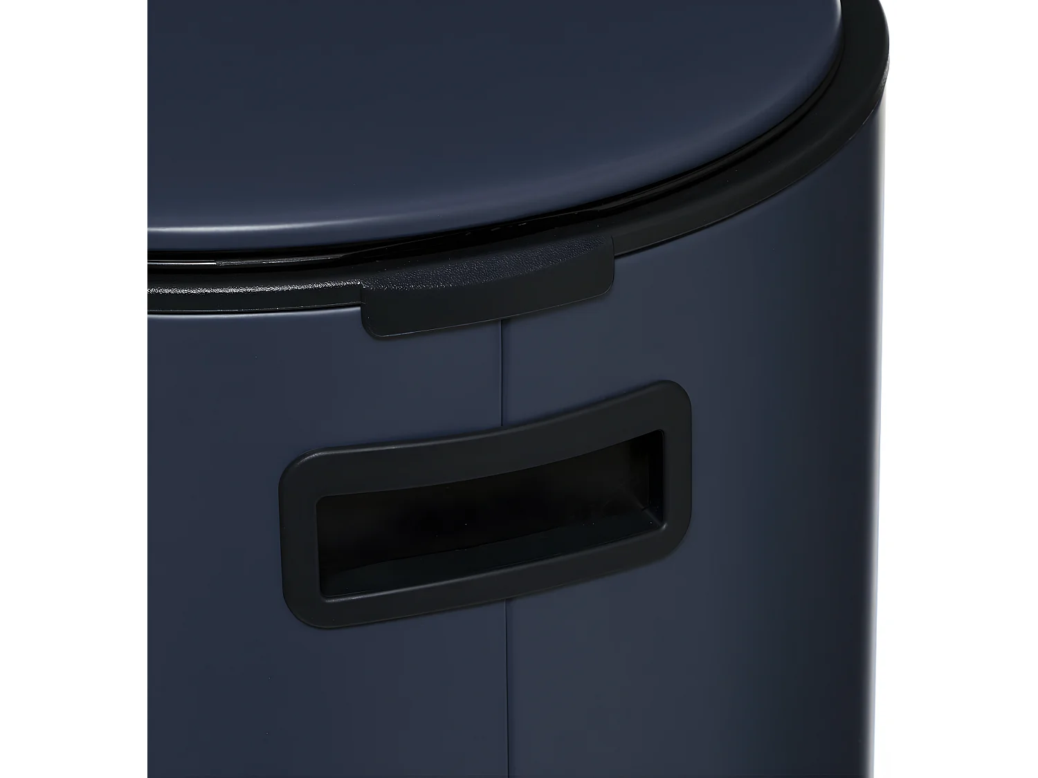 Poubelle ronde 30 Litres en Métal  Bleu Foncé