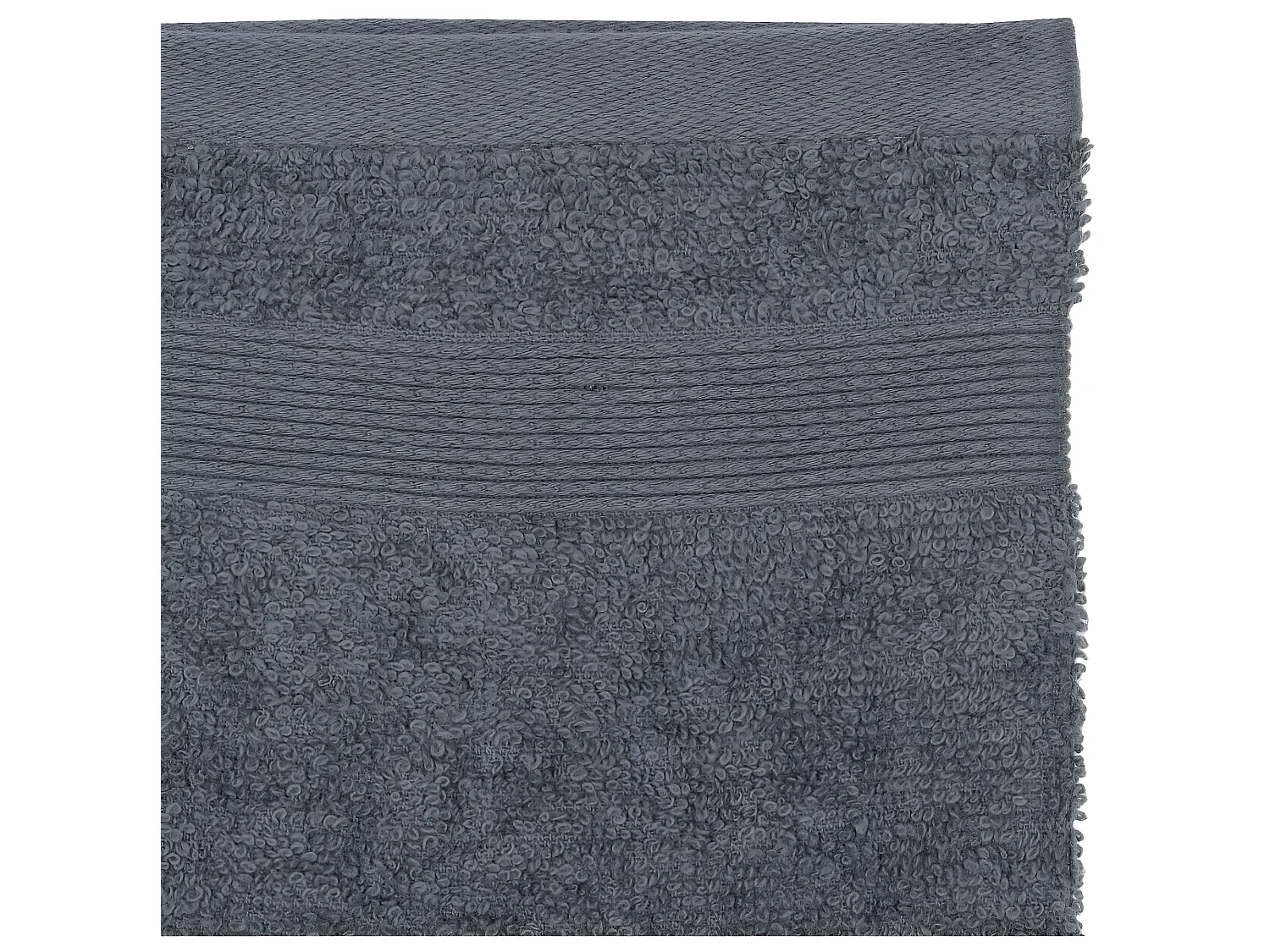 Lot de 2 Gants de toilette en Coton Gris foncé tissu éponge 15 x 21 cm