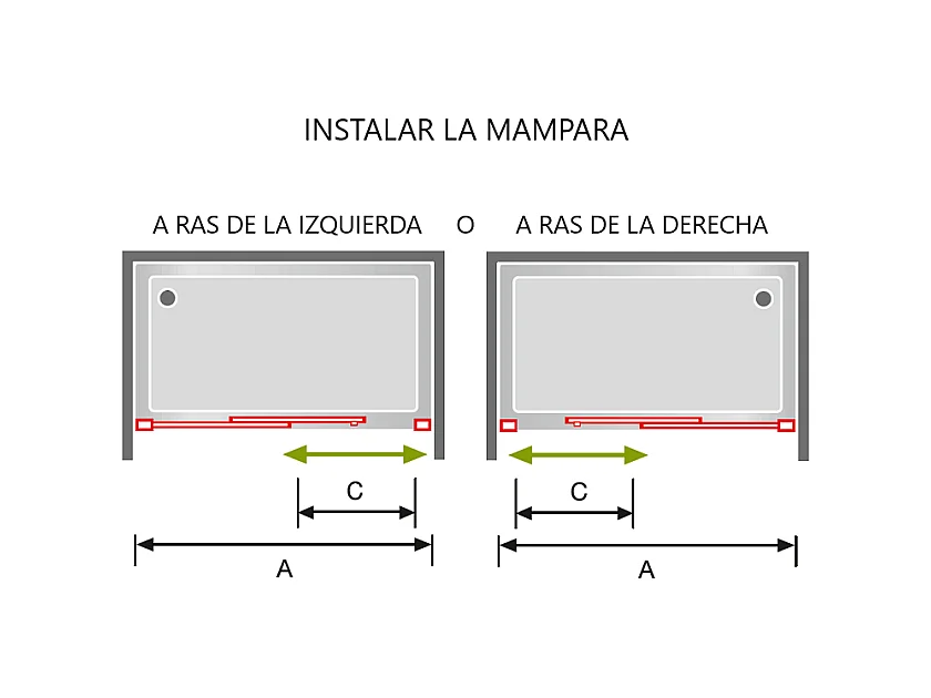 Frontal de ducha + Puerta Corredera 137-139.6 cm DELTA Cromado