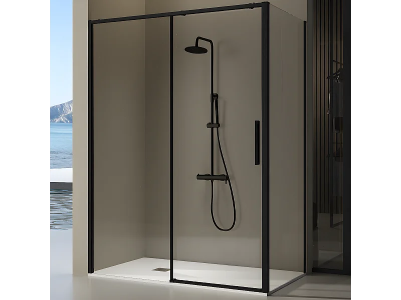 Lateral fijo 66.5-69 cm para DELTA Negro