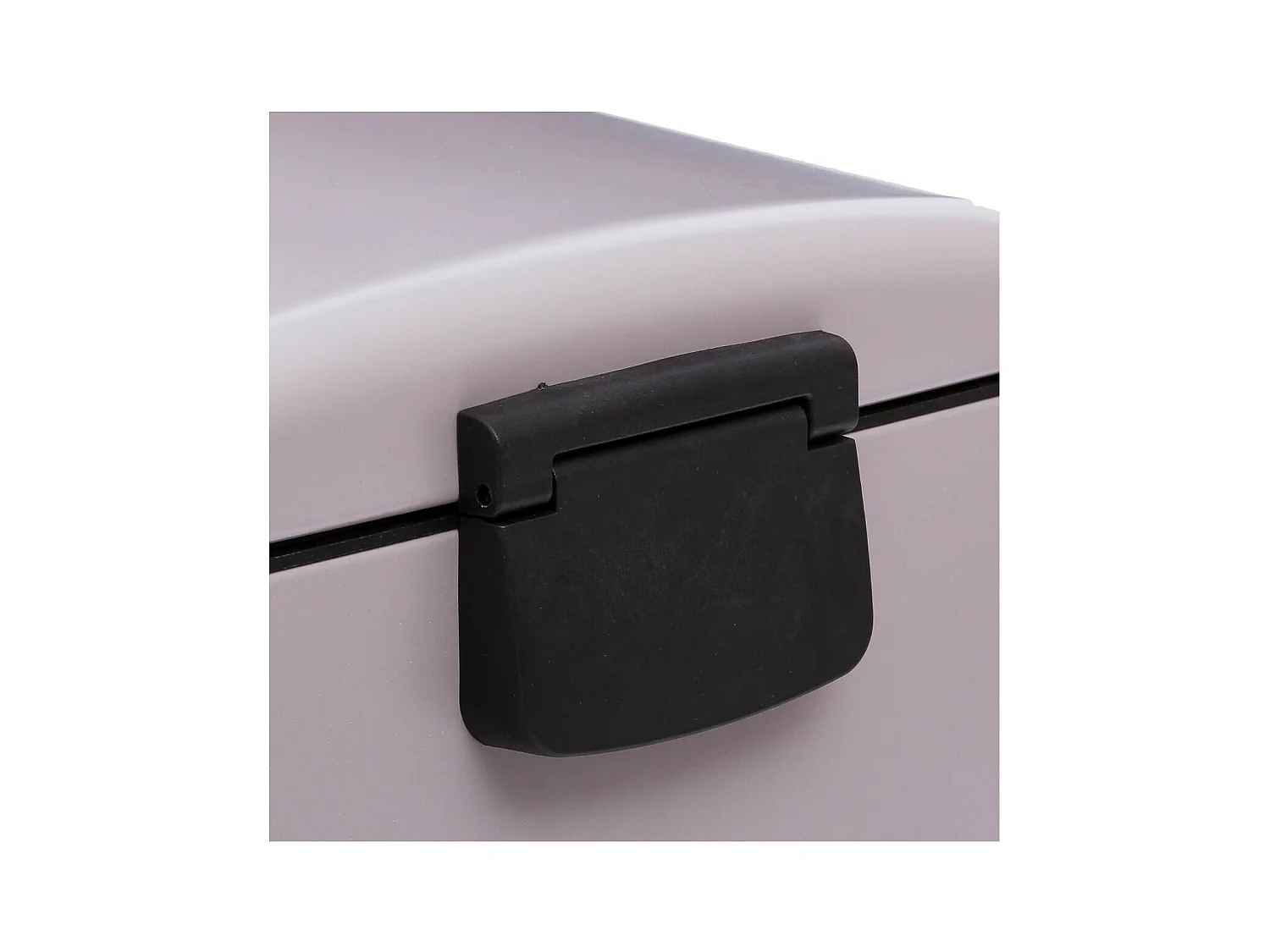 Poubelle 30 Litres en Métal Taupe ouverture à pédale