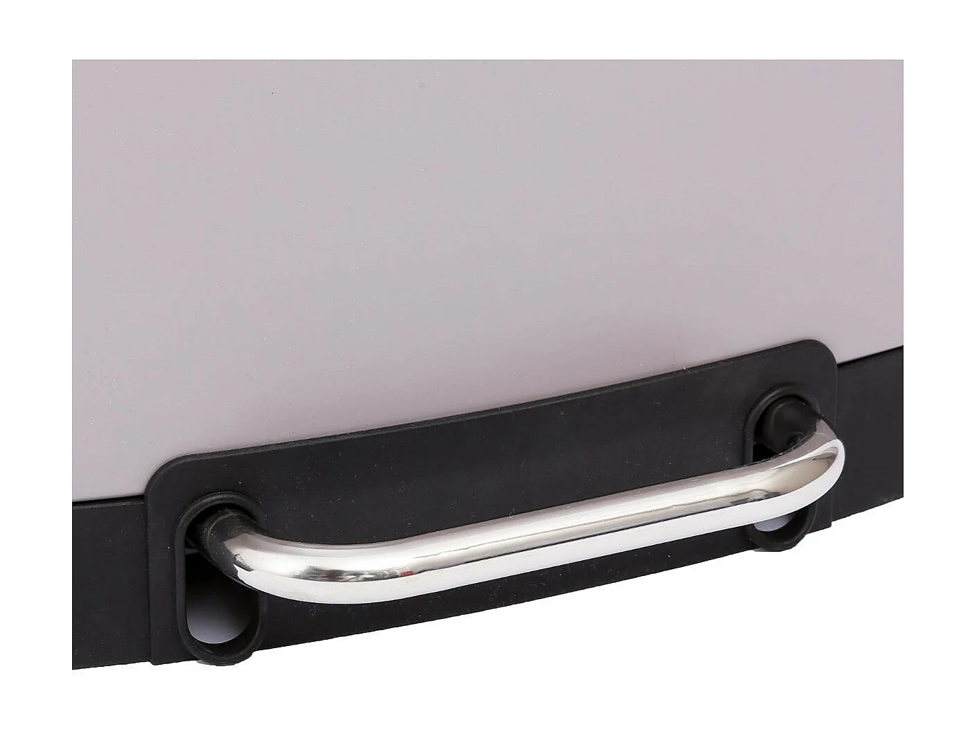 Poubelle 30 Litres en Métal Taupe ouverture à pédale