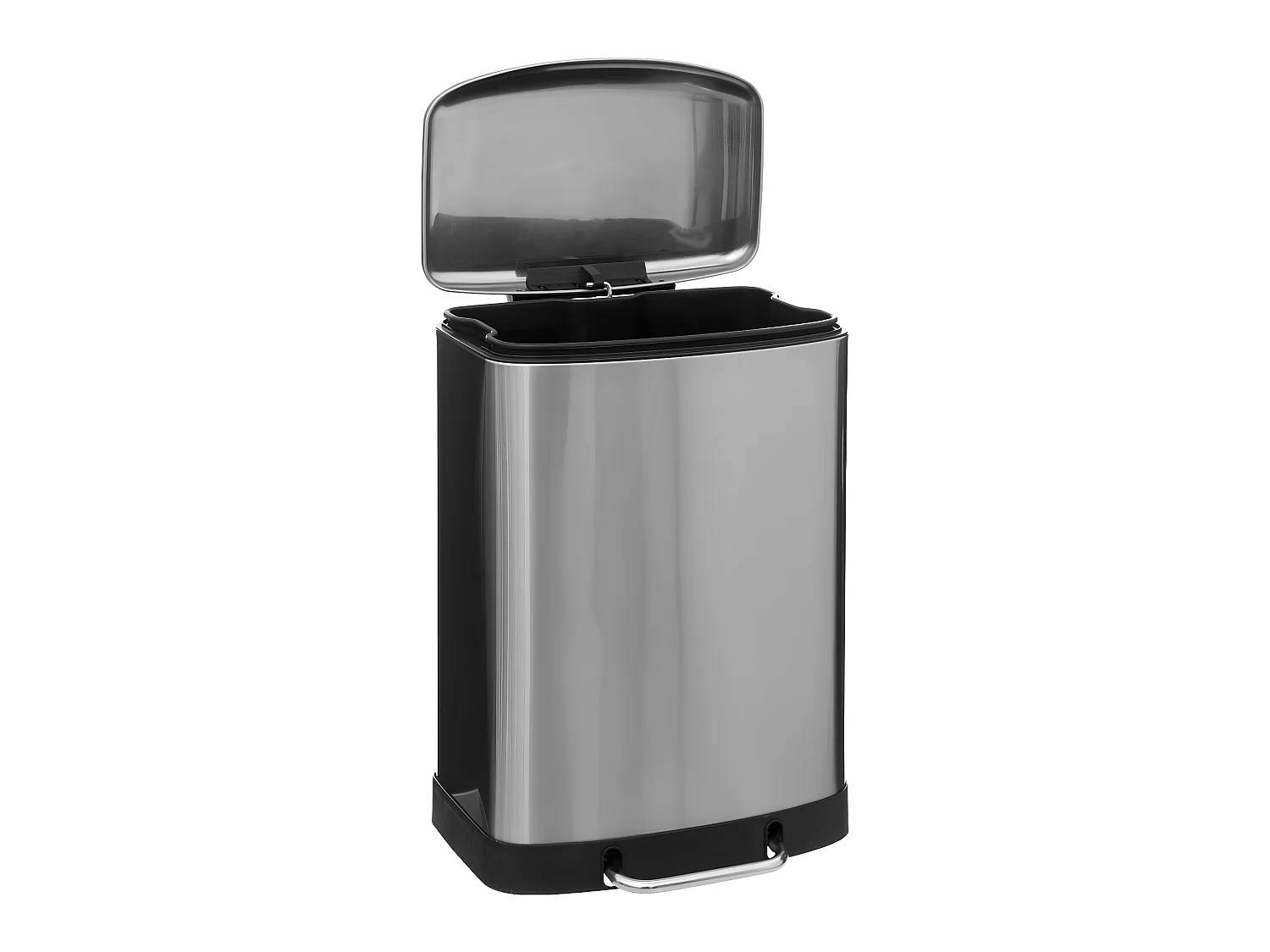 Poubelle en Métal Inox  50 Litres ouverture à pédale