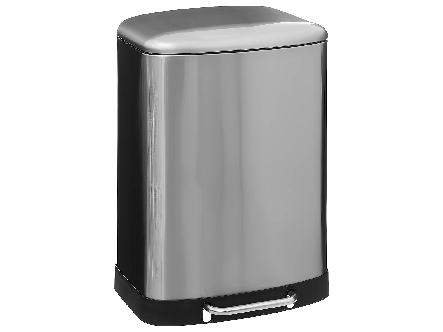 Poubelle en Métal Inox  50 Litres ouverture à pédale