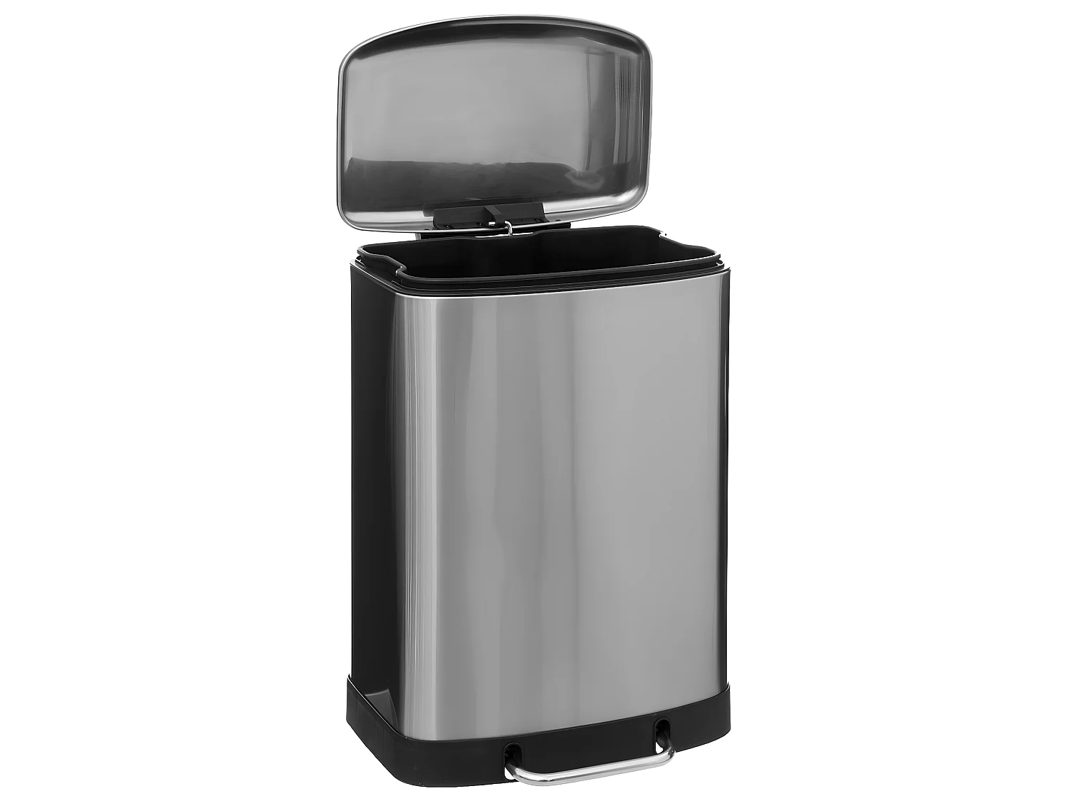 Poubelle en Métal Inox  50 Litres ouverture à pédale