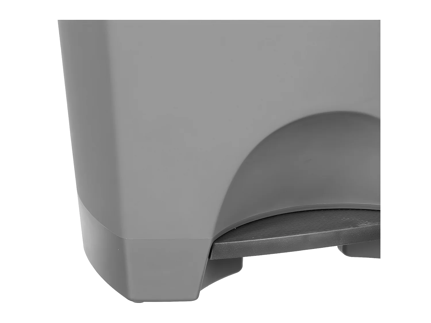 Poubelle à pédale Gris Clair 42 Litres