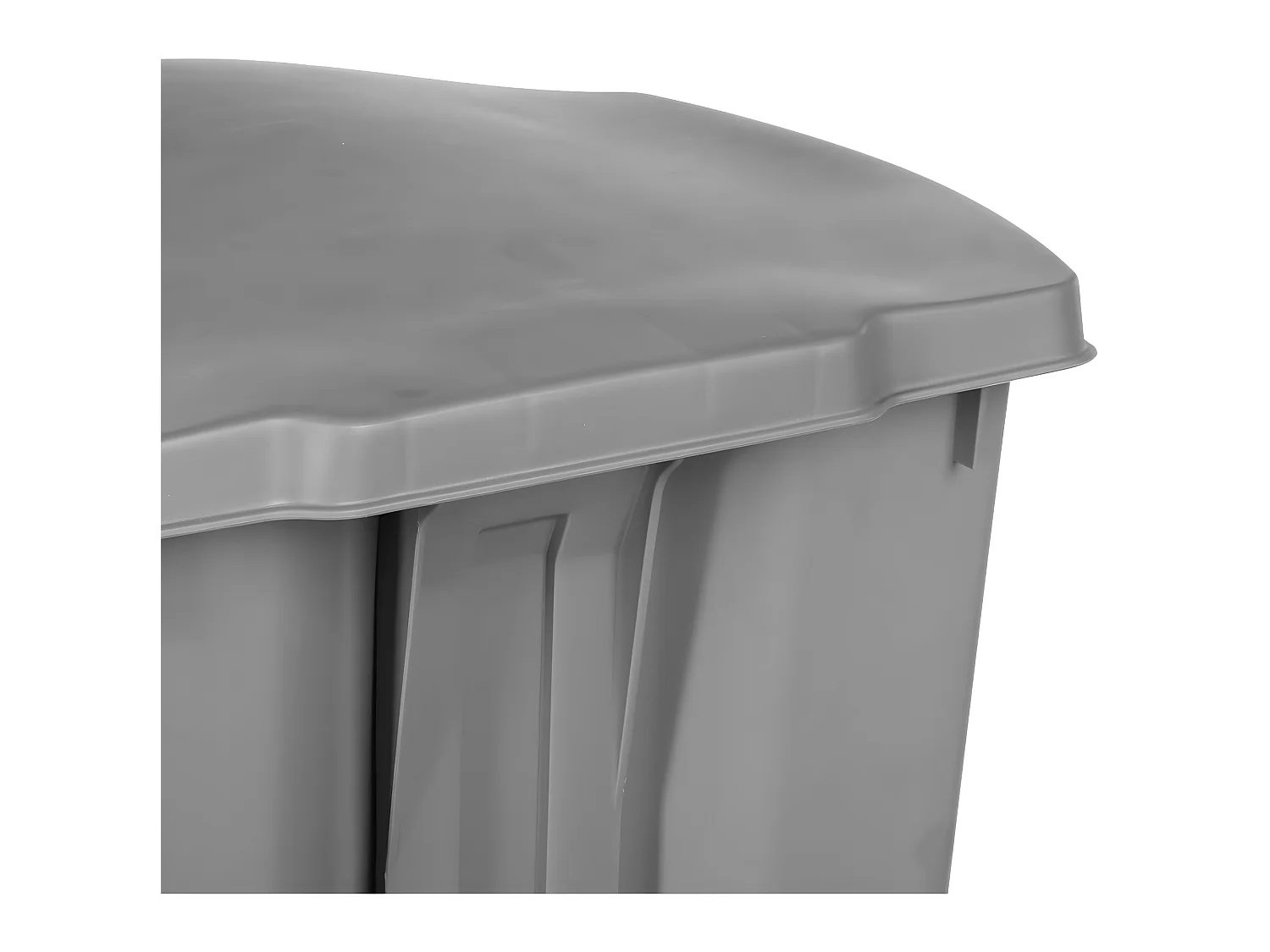 Poubelle à pédale Gris Clair 42 Litres