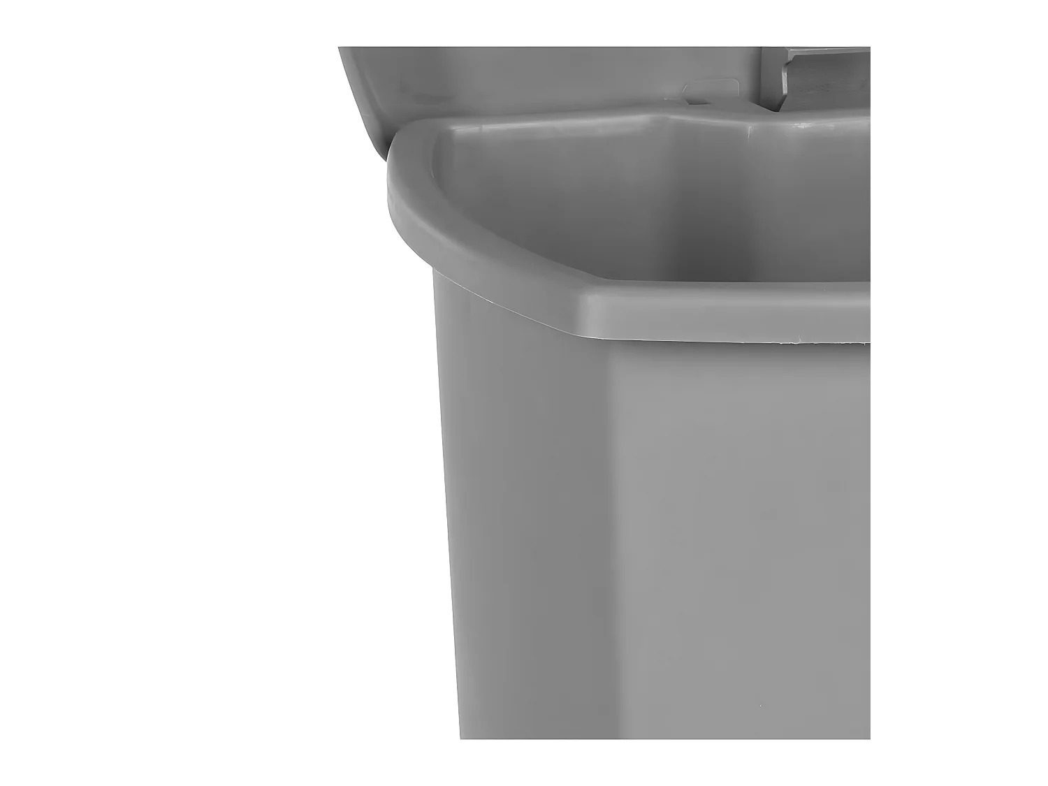 Poubelle à pédale Gris Clair 42 Litres