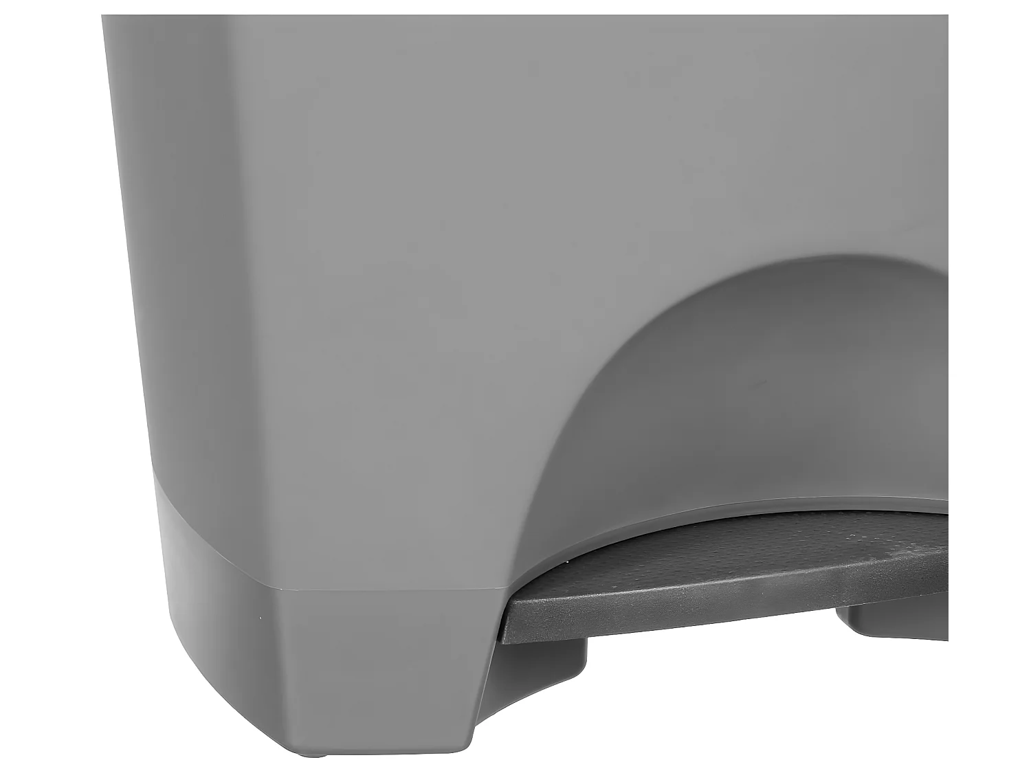 Poubelle à pédale Gris Clair 42 Litres