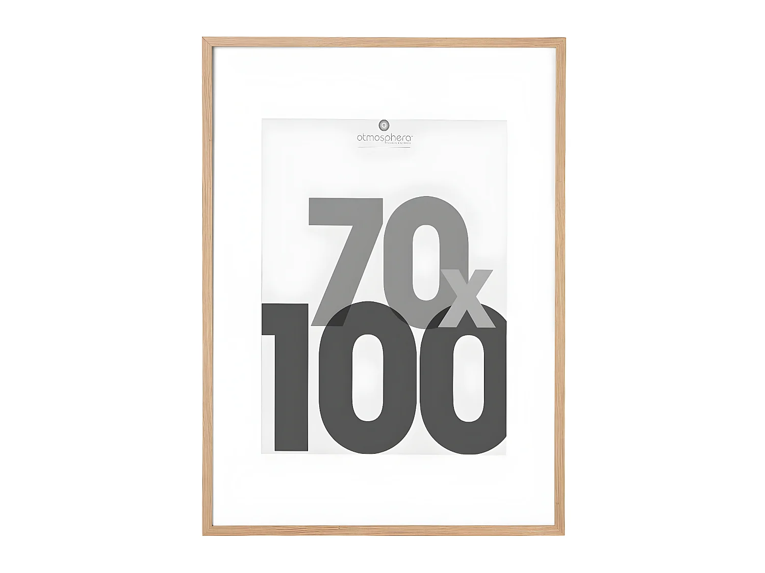 Cadre Photo Bois naturel pour Photo 70 x 100 cm