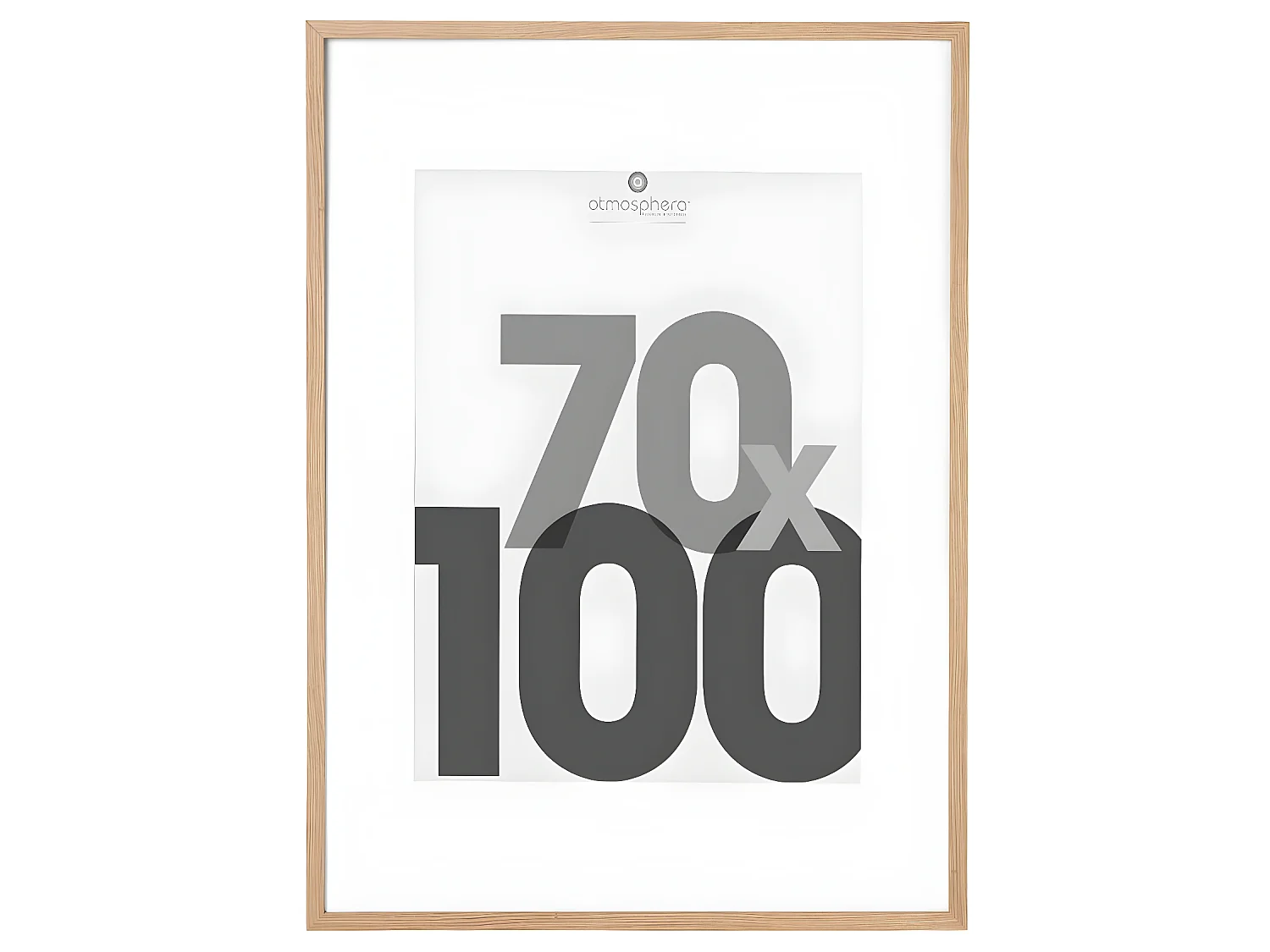 Cadre Photo Bois naturel pour Photo 70 x 100 cm