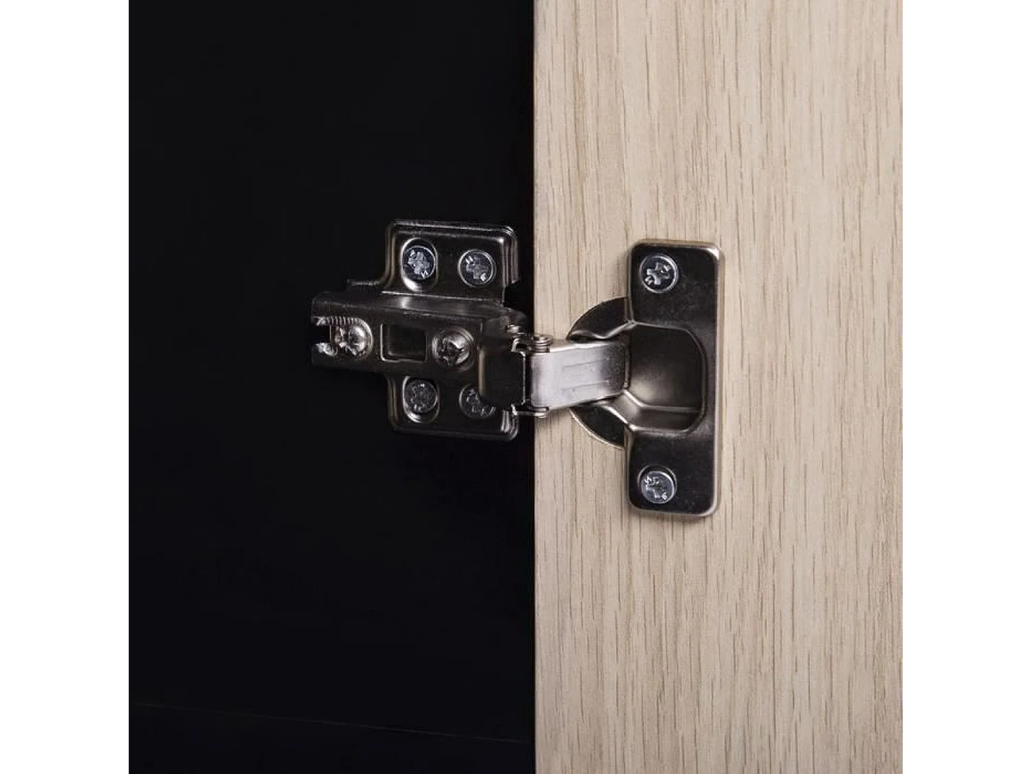 Mueble TV con 1 puerta - Metal y madera - 140 x 40 x 50 cm - MINSK