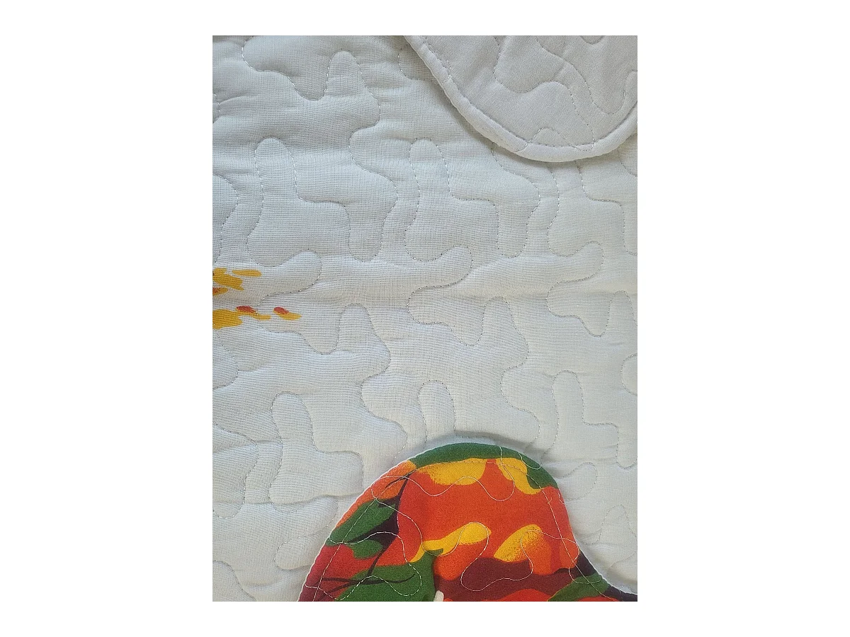 Couvre lit microfibre + taies 240 x 260 cm fleuri