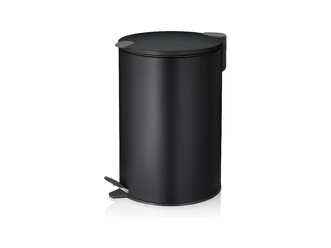 Poubelle Mats noir 12L