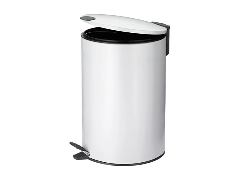 Poubelle Mats blanc 12L
