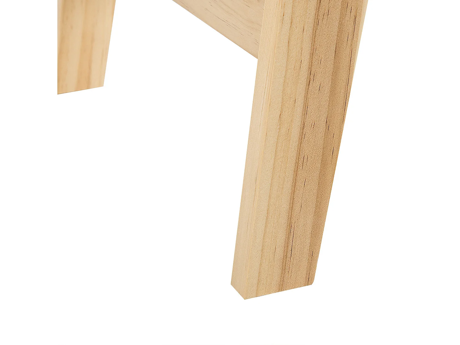 Skandinavien Konsolentisch 2 Schubladen Holzbeine Weiß mit hellem Holz Sully